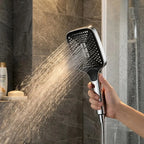 Adjustable 3-Mode High Pressure Shower Head Large Flow Water Saving Rainfall Mixer Head Bathroom Accessory