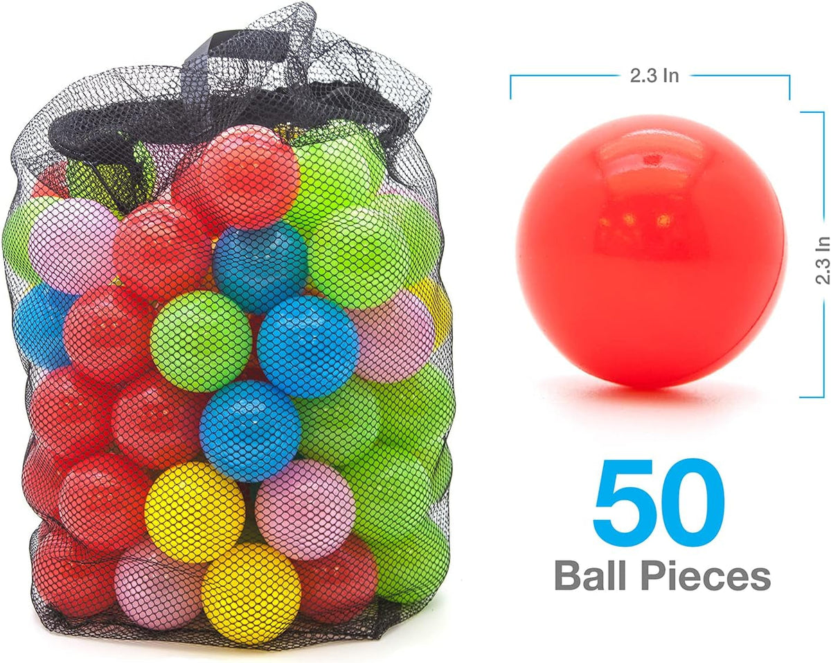 8x7 Junior Inflatable Bouncer with Slide & 50 Pit Balls
