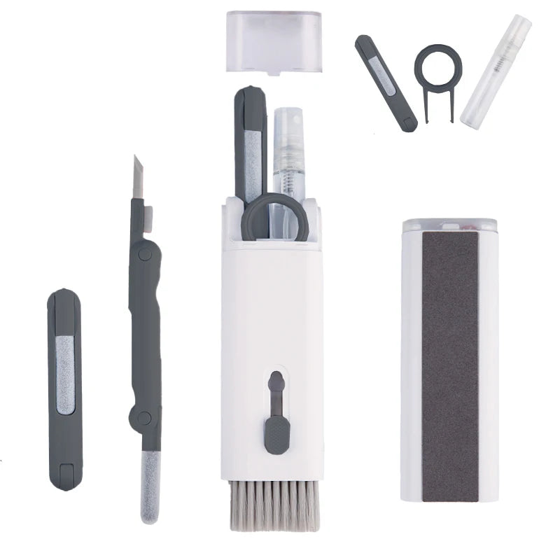 7-in-1 Keyboard & Earphone Cleaning Kit – Computer Cleaner Brush Set with Keycap Puller