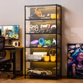 Multi-Layer Transparent Acrylic Storage Cabinet – Dust-Proof Shoe & Display Case with Acrylic Doors