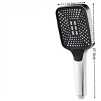 Adjustable 3-Mode High Pressure Shower Head Large Flow Water Saving Rainfall Mixer Head Bathroom Accessory