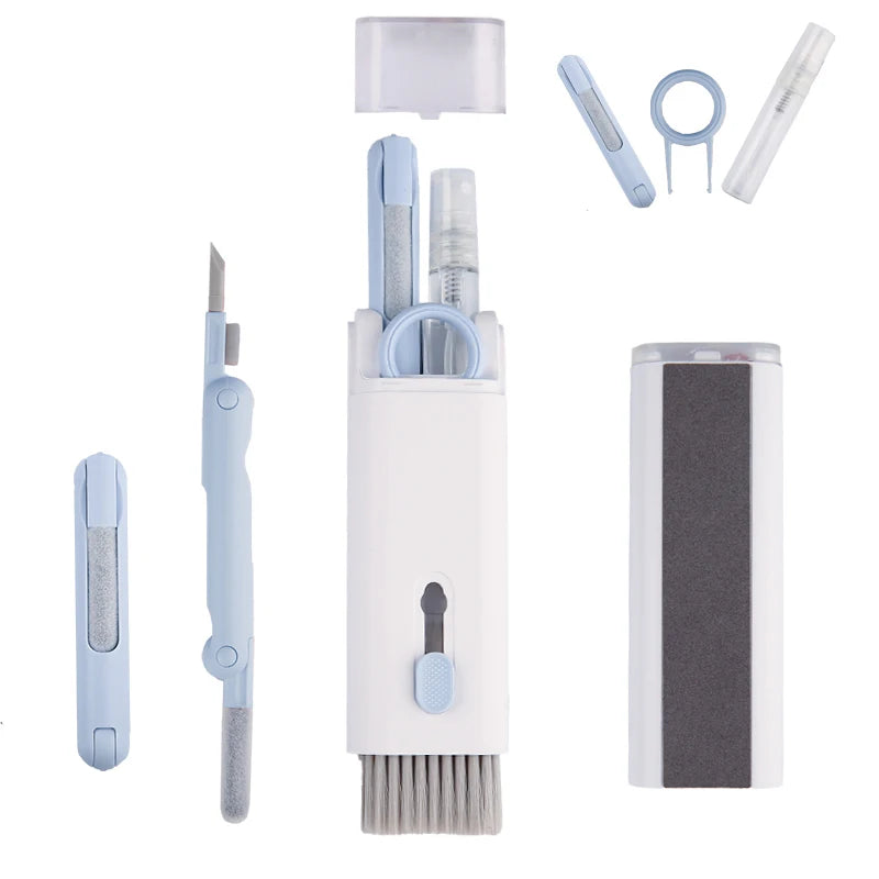 7-in-1 Keyboard & Earphone Cleaning Kit – Computer Cleaner Brush Set with Keycap Puller