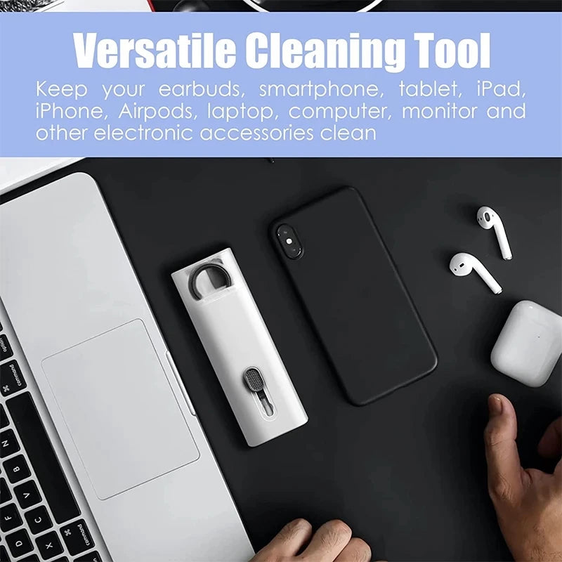 7-in-1 Keyboard & Earphone Cleaning Kit – Computer Cleaner Brush Set with Keycap Puller