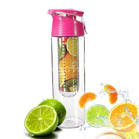 Fruit Infuser Water Bottle with Built-In Straw – 20 oz BPA-Free
