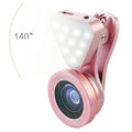 Glow Face 3-in-1 Phone Camera Lens & LED Fill Light Clip