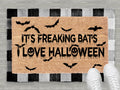It's Freaking Bats Halloween Coir Doormat – Outdoor Entrance Rug 18"x30"