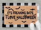 It's Freaking Bats Halloween Coir Doormat – Outdoor Entrance Rug 18"x30"