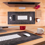 Rawlins Genuine Leather Desk Pad – Large Non-Slip Mouse & Keyboard Mat