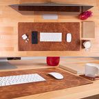 Rawlins Genuine Leather Desk Pad – Large Non-Slip Mouse & Keyboard Mat