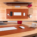 Rawlins Genuine Leather Desk Pad – Large Non-Slip Mouse & Keyboard Mat