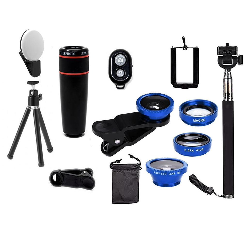 11-in-1 Smartphone Camera Lens Kit – Wide Angle, Macro, Fisheye & More