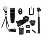 11-in-1 Smartphone Camera Lens Kit – Wide Angle, Macro, Fisheye & More