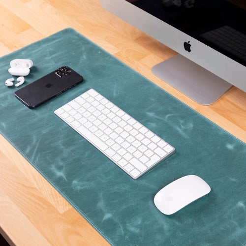 Rawlins Genuine Leather Desk Pad – Large Non-Slip Mouse & Keyboard Mat