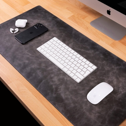 Rawlins Genuine Leather Desk Pad – Large Non-Slip Mouse & Keyboard Mat