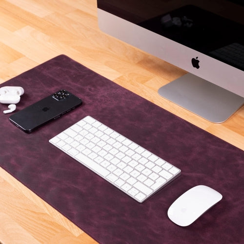 Rawlins Genuine Leather Desk Pad – Large Non-Slip Mouse & Keyboard Mat