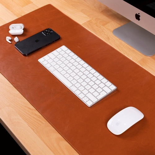 Rawlins Genuine Leather Desk Pad – Large Non-Slip Mouse & Keyboard Mat