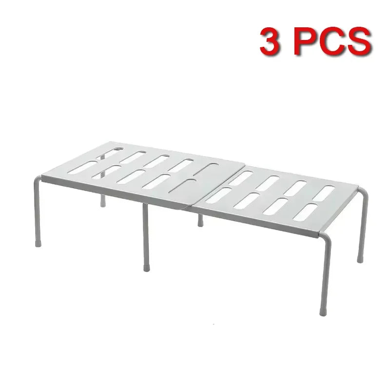 ABS Shoe Rack Extensible Shoe Hanger Storage Space Saving Shelf Telescopic Storage Rack Household Kitchen Cabinet Organizer