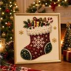 Santa Claus Pearl Diamond Painting Art Kit DIY Hand Painting Christmas Decorative Picture of Festive Atmosphere Gifts