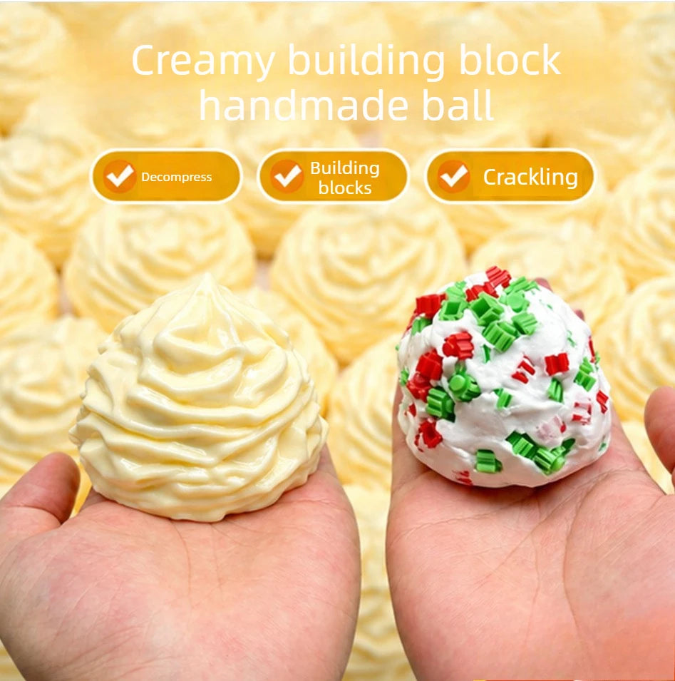 Butter Stick Squishy Fidget Toy, Crunchy Squeeze Stress Ball,Soft Block Anti Anxiety Relief Hand Toy Cute Gift Adults