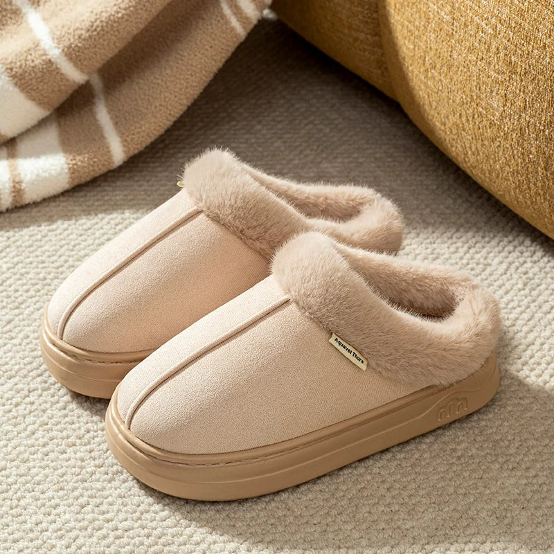 Fashion Women's Winter Slippers Indoor and Outdoor Warmth Anti-slip Comfort Thick Sole Casual Couple Home Shoes Snow Boots