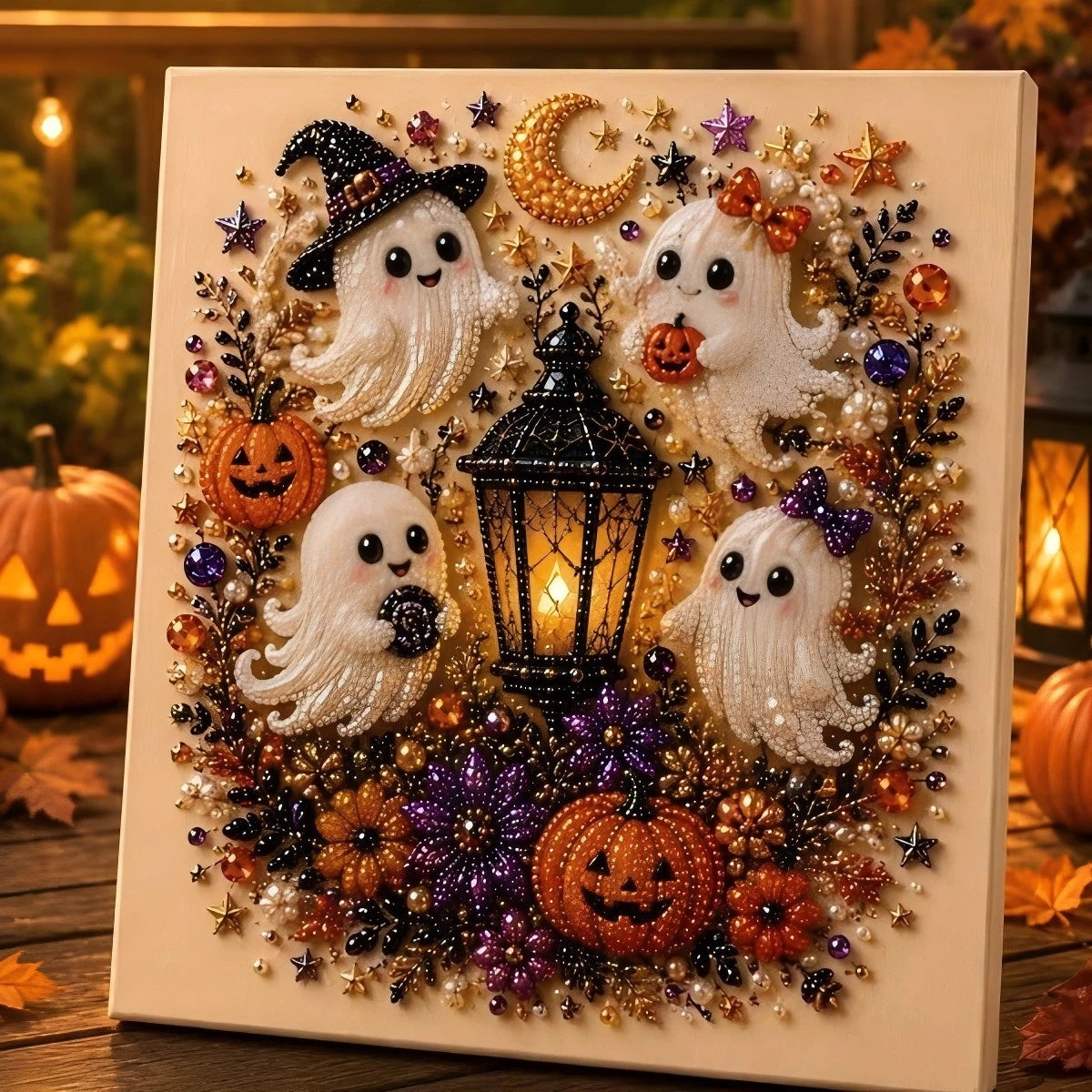 Santa Claus Pearl Diamond Painting Art Kit DIY Hand Painting Christmas Decorative Picture of Festive Atmosphere Gifts