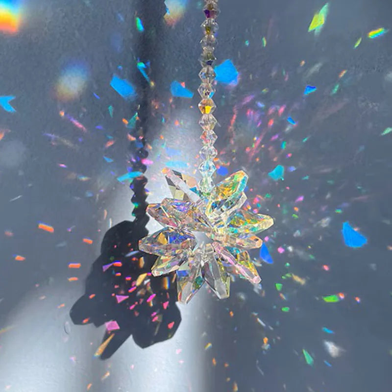 Crystal Star Sun Catcher – Shiny Glass Hanging Ornament for Windows & Office Decor
