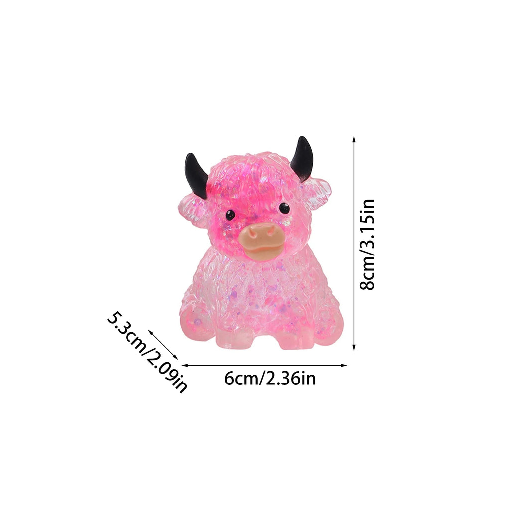 Cute Cow Squishy Stress Relief Fidget Toy – Soft Animal Squeeze Ball
