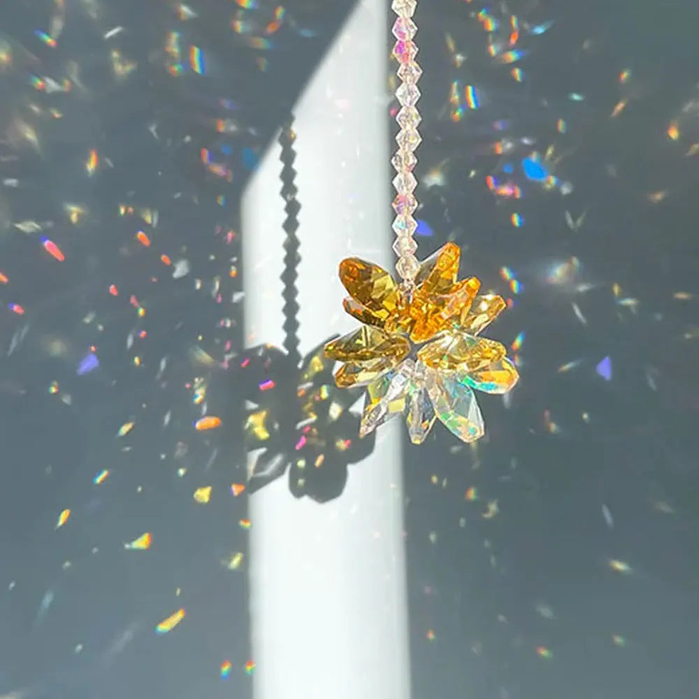 Crystal Star Sun Catcher – Shiny Glass Hanging Ornament for Windows & Office Decor