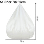 Large Small Lazy Sofa Cover Chairs Without Filler Linen Cloth Lounger Seat Bean Bag Pouf Puff Couch Tatami Living Room