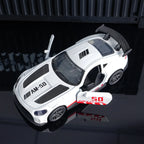 White AMG Safety Car Diecast Model – 10.6cm Alloy Collectible with Openable Doors
