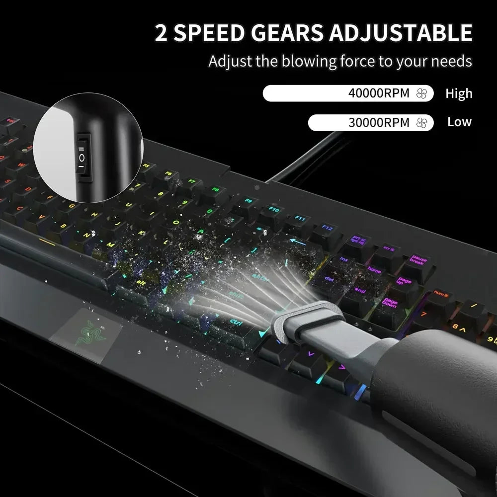 500W Electric Air Duster & Air Pump 2-in-1 – Powerful Computer Keyboard Cleaner & Inflator