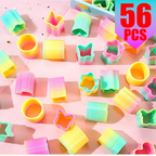 Rainbow Magic Springs Circle Toy for Kids Flexible Fun Birthday Party Favor Small Gift Pinata Fillers Ideal for Guest Giveaway