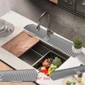Extra Large Silicone Dish Drying Mat - Non-Slip,Foldable, Water Splash Guard,Easy Clean,Space-Saving,Kitchen Sink Splash Guard